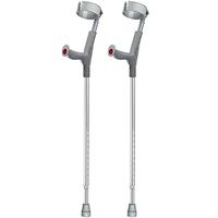 MYJZY Non-Slip Adult Forearm Crutch(Pair),Height Adjustable Arm Cuff Crutch,Lightweight Aluminum Alloy,Portable Elbow Walker