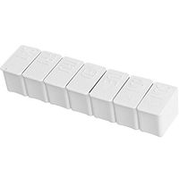 Yu2d 🌹🌹 Day Weekly Pill Medicine Box Holder Storage Organizer Container Case Portable （White）