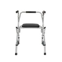 GYZ GY Elderly Walker, Disabled Aluminum Alloy Assisted Walking Foldable Lightweight Rehabilitation Vehicle Height Adjustable Medical Supplies (Color : A)