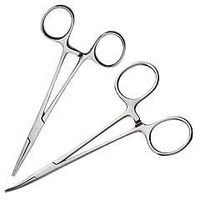 Hemostats, Curved 8" and Straight 8"
