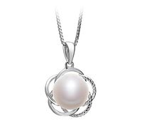 Bobbie White 9-10mm AA Quality Freshwater 925 Sterling Silver Cultured Pearl Pendant For Women