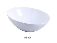 Yanco VE-207 Venice Collection 7.5" Sheer Salad Bowl 22 oz, Melamine, White Color (Pack of 48)