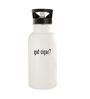 got cigar? - 20oz Stainless Steel Water Bottle, White