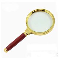 Fan-Ling 90mm Handheld 6X Magnifier Magnifying Glass Loupe Reading Jewelry Aid Big Large,Magnifying Glass Reading Aid Lens,Ideal for Reading Small Prints & Low Vision