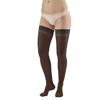 Ames Walker AW Style 4 Sheer Support 15 20mmHg CT Thigh Highs w/Band Black XXL