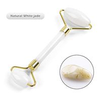 NAYWCXMY-LDL Purple Crystal Jade Roller Facial Guasha Massager Portable Face Roller Wrinkle Removal Lifting Tool Multicolor (Color : Opal)