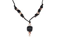 EMF Protection Shungite & Tourmaline Necklace - Crazy Lace Agate