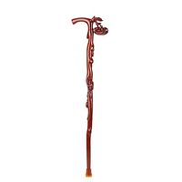 JTYP Elderly Cane Wooden Carved Non-Slip Walking Stick for Seniors Men and Women 92cm