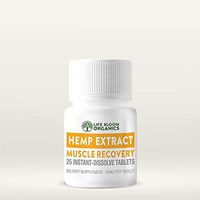 Life Bloom Organics - Quick Dissolve Hemp Extract Muscle Recovery Tablets - Muscle Recovery Formula - 25 Instant Dissolve Tablets - 10 mg per Tablet