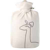 YUN Water Injection Hot Water Bottle, Cute Warm Water Bag, Explosion-Proof, No Smell, Long-Lasting, Warm Belly (Color : White)