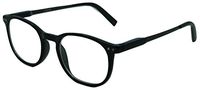 In Style Eyes Wall Street II, Stylish Classic Look Spring Hinged Reading Glasses Black 2.75
