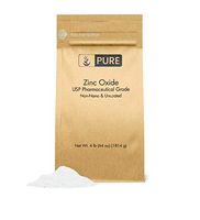 Zinc Oxide Powder (4 lb.) by Pure Organic Ingredients, Eco-Friendly Packaging, Non-Nano, Uncoated, Food & USP Grade, For Sunscreen, Diaper Rash Ointment, Burn Relief & Chapped Lips Remedy
