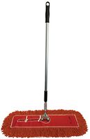 Dust Mop Kit 60": (1) 60" Orange Industrial Closed-Loop Dust Mop, (1) 60" Wire Dust Mop Frame & (1) Ergonomic Dust Mop Handle