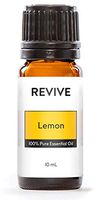 REVIVE Essential Oils LEMON 10 ml -100% Pure Therapeutic Grade, For Diffuser, Humidifier, Massage, Aromatherapy, Skin & Hair Care - Cruelty Free - Unrefined Oils With No Fillers