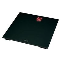 AWS ZT-150BK Digital Bathroom Scale, 330 lb Weight Capacity, Glass, Black