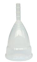 Small Size Silicone Menstrual Cup Moon Cup - 5 Colors Choice (Clear)
