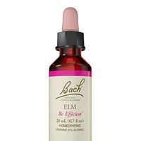 Bach Original Flower Remedies Supplement, Elm, 20 ml, 0.7 Fluid Ounce