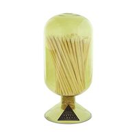 Skeem Design Glass Fireplace Match Cloche Bottle (Moss, Small)