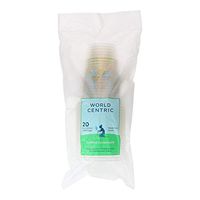 World Centric Compostable Clear 16-Ounce Cold Cups-20 pk