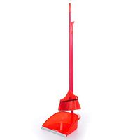 Broom and Dustpan With Long Handle Telescopic Up Extra Long Handle Household Soft Brush Broom And Dustpan Non-Slip Handle Multi-Function Windproof Broom Set Office Garage Schools Garden Cleaning Tools