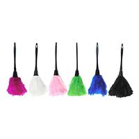 RMISODO 6 Pieces Feather Duster Premium Soft Turkey Feather Duster Brush with Black Handle for Home Furniture Car Cleaning