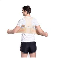 LANGYINH Posture Corrector Back Brace - Breathable Adjustable Lumbar Shoulder Support Belt Strap,for Relief Back Pain,Posture Improving for Men & Women,2,M