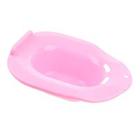 Portable High-Spa Sitz Bath Massage Hip Bath Tub Cleansing Basin for Toilet for Pregnant Puerpera Hemorrhoids Patient - Pink