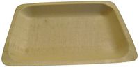 Perfect Stix Perfectware 7-25ct Wooden Disposable Rectangular Plates, 7.5" Length, 5.5" Width, 0.7" Height (Pack of 25)