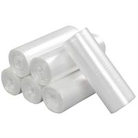 Garbage Bags, Thicker Trash Bags Tough Rubbish Bags Heavy Duty Bin Bags - For Kitchen Living Room Bedroom Bathroom Office(150Counts) (Color : White, Size : 60X70CM)