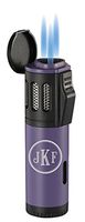 Personalized Visol Artemis Purple Triple Torch Flame Cigar Lighter - Free Engraving (Roman Monogram)