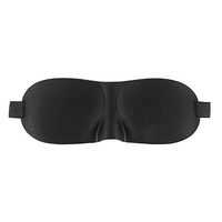 Happy Hours - Super Lightweight 3D Sleep Mask with Ear Plugs and Adjustable Head Strap/Premium Effective Light Reduction Blindfold with Soft Sponge Built-in for Travel Shift Work(Black)