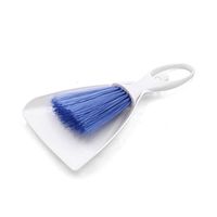 uxcell White Blue Plastic Car Seat Dashboard Air Vent Dust Brush Broom Cleaning Tool w Dustpan