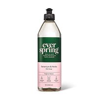 Geranium & Herbs Liquid Dish Soap - 18 fl oz - Everspring