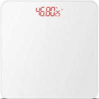 FYLD Bluetooth Body Fat Scale Smart Scale Digital Bathroom Wireless Weight Scale, Body Composition Analyzer with Smartphone App USB Charging Led Display,180KG, 28 28cm,White