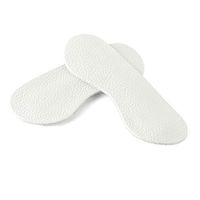 uxcell Leather Heel Cushion Pads Heel Self-adhesive Shoe Insoles for Women White Large-6 Pairs
