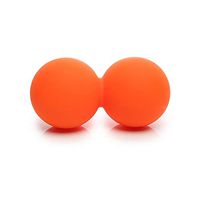 Peanut Massage Ball - Double Hockey, Perfect Trigger Point Treatment Relieves Stress Relaxing Muscles, Orange