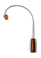 Curve Hook Wood Massage Stick for Back Neck Shoulder Handheld Manual Self-Massaging Trigger Point Thailand 14 x 10 Inches