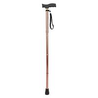 Folding Walking Cane,LIXIANG,5-Level Height Adjustable Walking Stick for Men & Women with Comfortable Plastic T-Handle, Portable Walking Stick, Golden