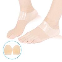 Heel Socks Silicone 2 Pair For Plantar Fasciitis Heel Spur Ankle Support Moisturizing Cracked Pain Relief Anti-crack Protector