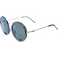 Happy Hour Skateboards Square Transparent Black Sunglasses