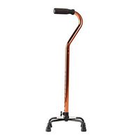 HEALLILY Walking Cane Four Leg Lightweight Portable Hand Metal Walking Stick for Men Women Elderly Seniors Handicap (Packing in Separate Carton)