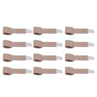 Healifty 12PCS Bunion Corrector Sleeve Toe Corrector Seperators Bunion Relief Protector Toe Straightener for Hallux Valgus and Big Toe Joint - Size S