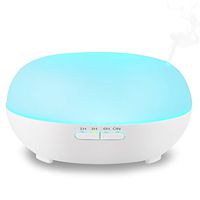 2019 Aromatherapy Essential Oil Diffuser - 7 Color LED Lights, Waterless Auto Shut-Off, Portable Ultrasonic Humidifier, Adjustable Timer Cool Mist, Quiet for Home Office Baby Bedroom (C1 200ml)