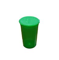 19 Dram “Pop Top” Prescription Vials/Bottle Variety of Colors for All Your Pills or Supplements by MT Products - (15 Pieces) (Green)