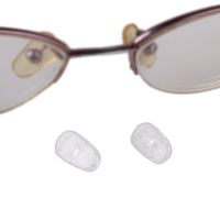 ieasysexy 25 Pairs Silicone Eyeglass Nose Pads Ovnal Glasses bazoo Holds/Nose pad Can be on The Screw