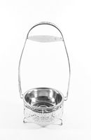 Silver Charcoal Serving Unit Large