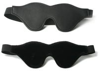 Strict Leather Black Fleece Lined Blindfold - Best