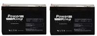 Set of 2 x SP6-7 (T1) 6V 7AH Sealed Lead Acid Batteries Beiter DC Power