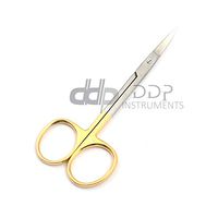 DDP TC Iris Scissors 4.5" Curved Sharp Sharp Points