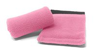 Universal Crutch Hand Grip Covers - Luxurious Soft Fleece with Sculpted Memory Foam Cores (Pink)